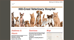 Desktop Screenshot of hillcrestvetcanton.com